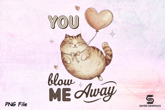 Download Vintage Valentine's Day Cat PNG Design - Premium Resources