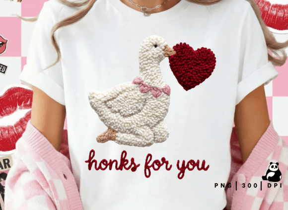 Download Valentines Goose Honk Latch Hook Png - Premium Bundle